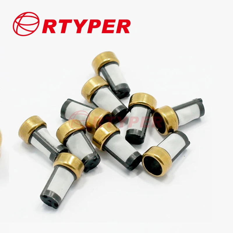 100pcs High Quality Auto Petrol  Fuel Injector Micro Basket Filter Fit 6*3*10.7mm 11002 For Terrain ASNU003  Car Sapre Parts