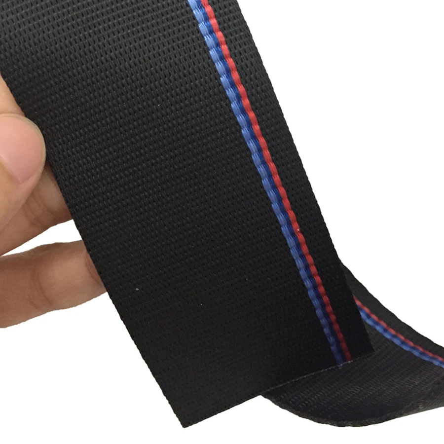 Auto Segurança Webbing Cinto de Segurança para BMW, Racing Harness Ribbon, Azul e Vermelho, 3.6m, Atacado