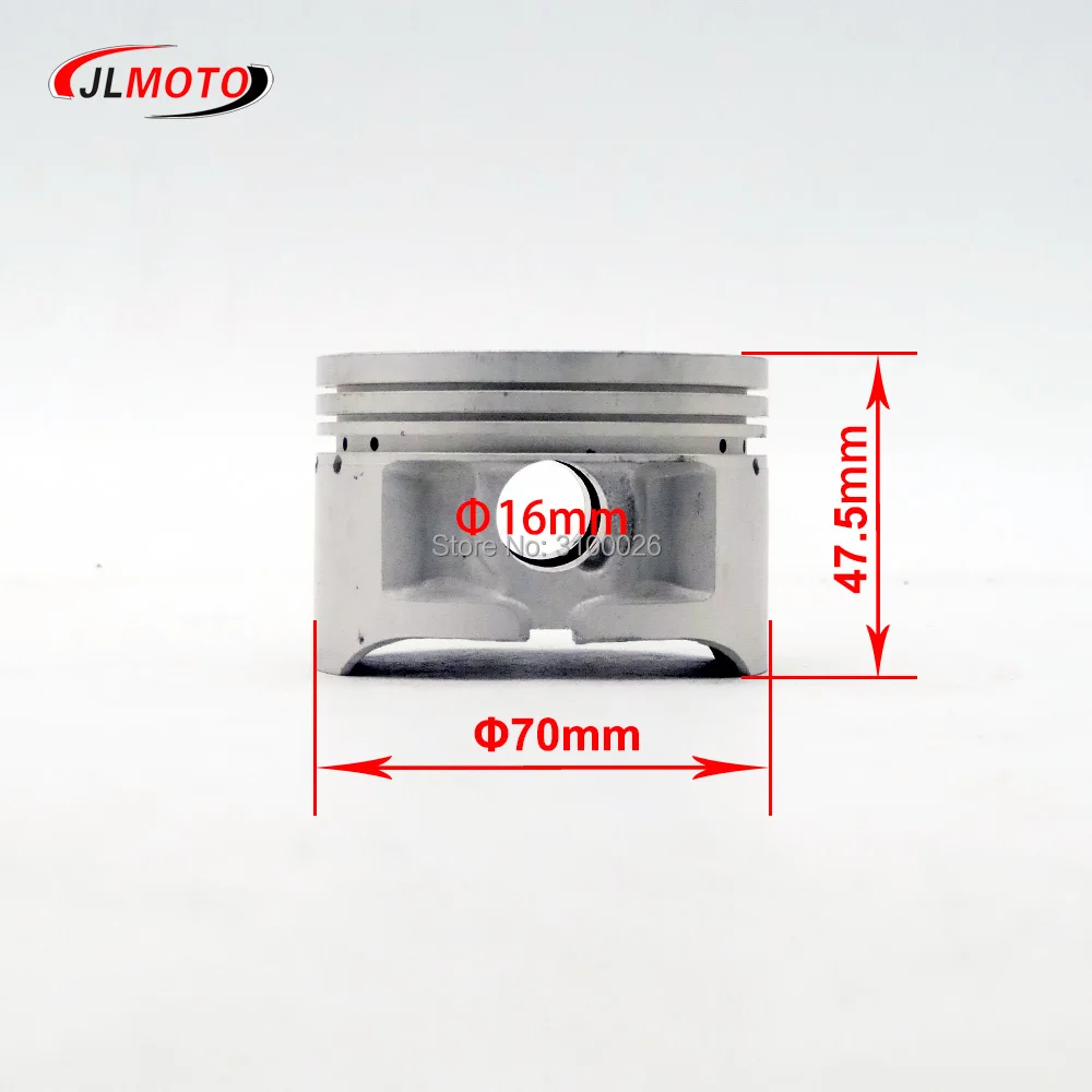 LC172MM 170MM 70mm Loncin 250cc Engine Cylinder Piston Ring Assy Fit For Xmoto Mikilon BSE Jinling Spy Racing 250cc Quad ATV