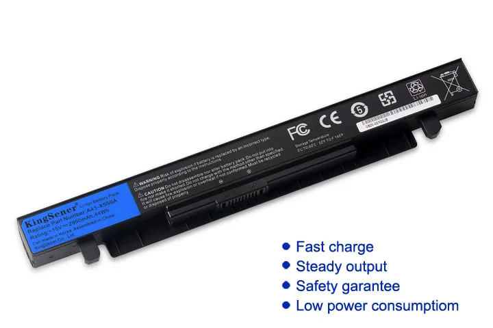 KingSener Laptop Battery For Asus A41-X550A X550C X452E X450L X550 A450 A550 F450 R409 R510 X450 F550 F552 K450 K550 P450