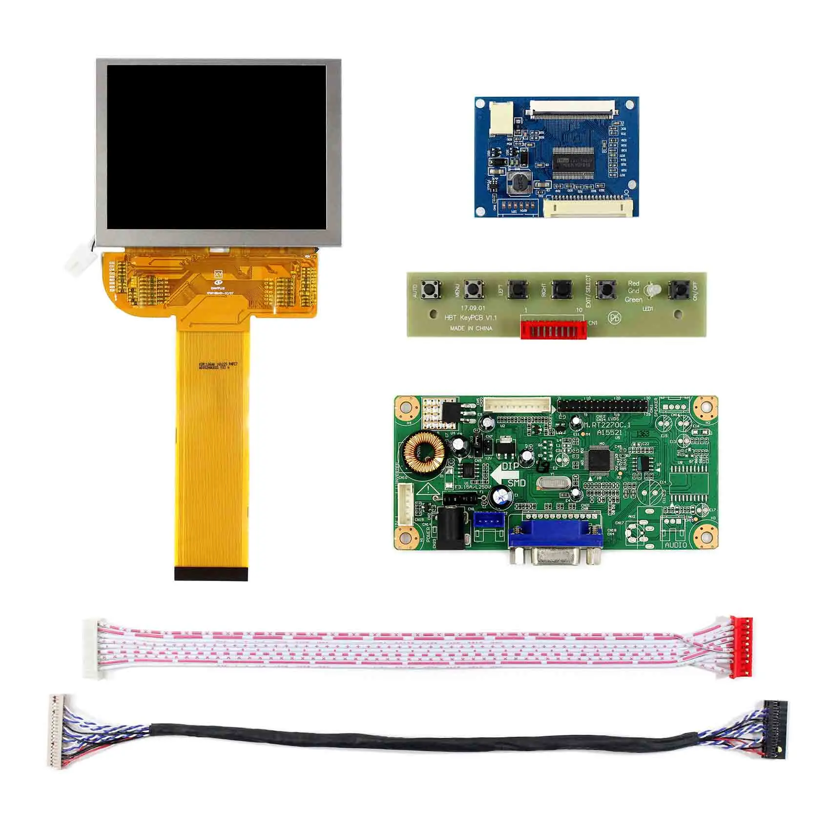 Imagem -02 - Placa Conversora para Controle de Vídeo 3.5 Polegadas x 600 Tela Lcd Vs035sd1 Vga Lcd Substituição