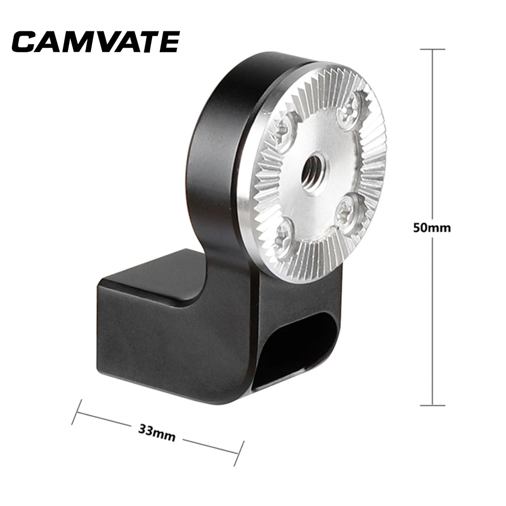 CAMVATE Standard ARRI Rosette M6 Female Thread Adapter With 1/4\