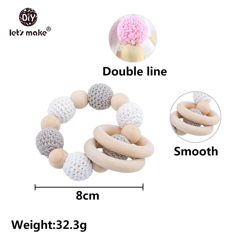 Brinquedos do bebê 1 conjunto de crochê amigurumi elefante coruja chocalho sino personalizado chupeta recém-nascido clipe montessori brinquedo