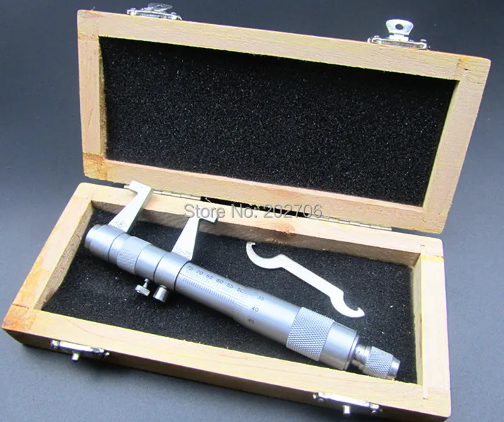 50-75mm Accuracy 0.01mm Inside Screw Gauge Metric Internal Micrometers Carbide Measuring Tools