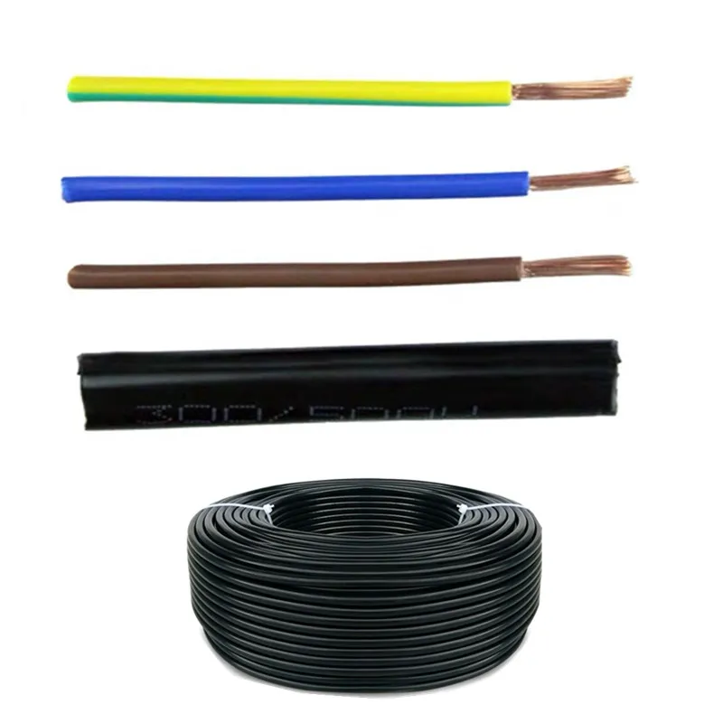 5meter 3 Cores 18AWG 17AWG 15AWG 13AWG 11AWG 9AWG Copper cable Wire Conductor Electric PVC Cable Soft Sheathed Wire power wire