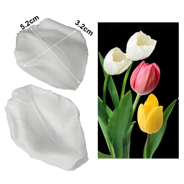 Tulip Petal Silicone Mold Cake Decorating Tools Veiner Mold Gumpaste Mold, Sugarcraft, Resin Clay Moulds C332