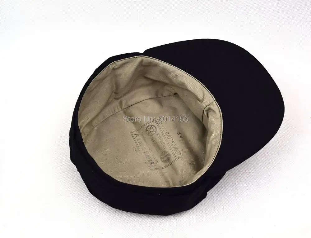 Cosplay  German Army Elite EM M43 Summer Panzer Field Cotton Cap Hat Black