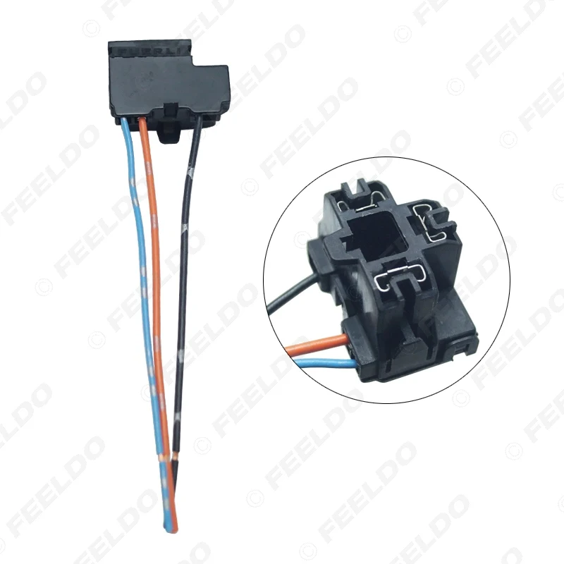 

FEELDO 1 шт. авто грузовик H4 удлинитель фар разъем адаптера розетки H4 светодиодный HID жгут проводов # AM5957