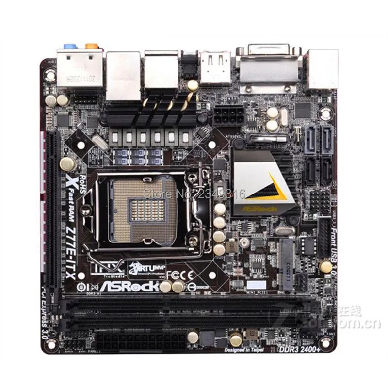 MINI-ITX ITX HTPC Z77i For ASRock Z77E-ITX Desktop Board Z77 Motherboard Slot LGA1155 DDR3 SATA3 USB3.0 Support I7 3770K