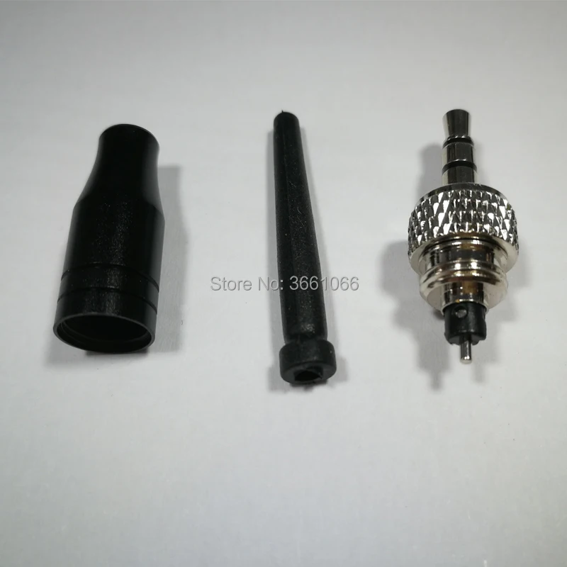 1/8 3.5mm Male Lock Stereo Audio Adapter Microphone Connector for Sennheiser Sony Headset Tie Clip Lavalier Mics Microphone DIY