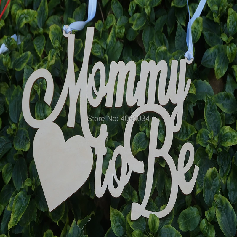 Baby Shower Chair Sign Mommy to Be Wooden Cutout for Baby Shower Decoration for New Mommy Baby Shower Decor image 2