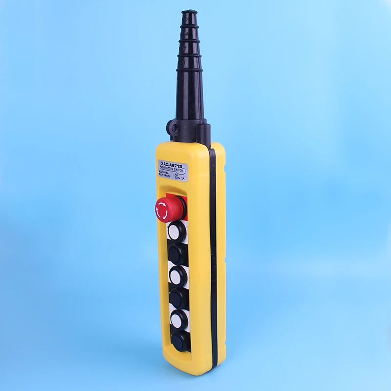 Xac - A6713 Motor-driven Gourd Lifting Button Control Switch Single Speed Crane Driving Remote Control Handle Waterproof Type