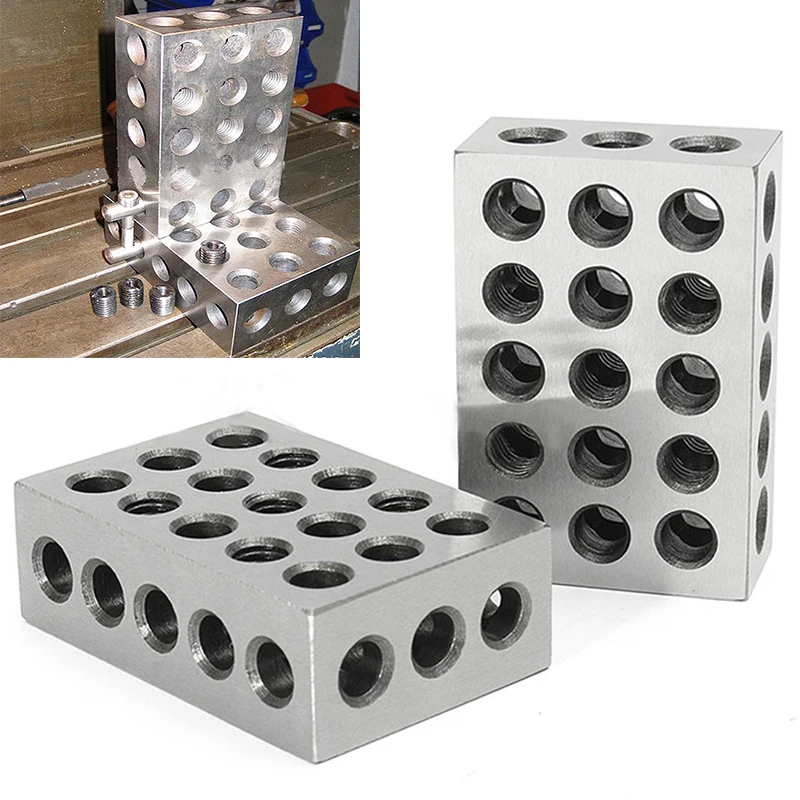 2pcs/set Hardened Steel 25-50-75mm Blocks 0.0001\