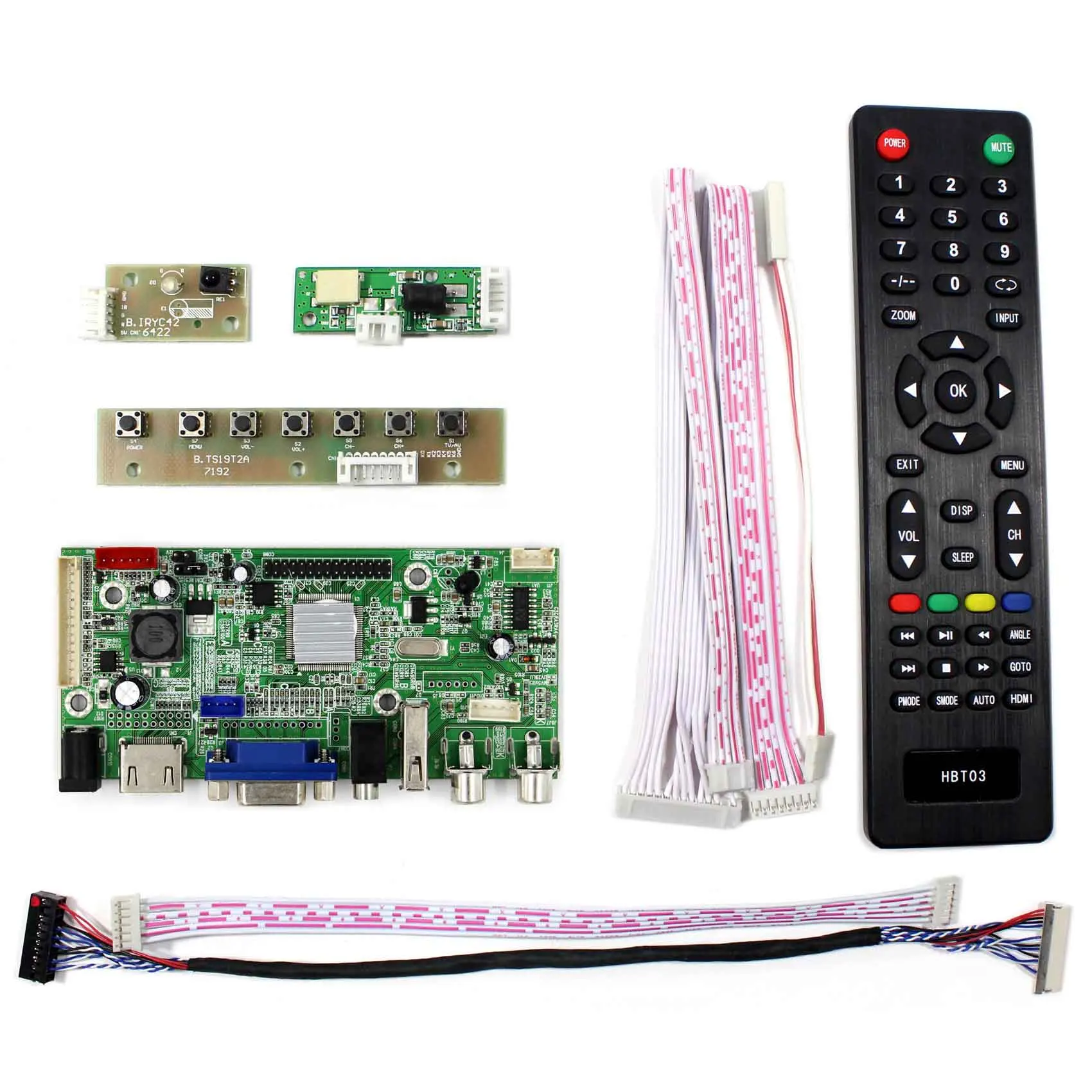 10.4 "VS104T-001A VS-V59AV-V1 10.4 بوصة 800x600 LCD شاشة HD مي + VGA + AV + USB وحدة تحكم بشاشة إل سي دي مجلس