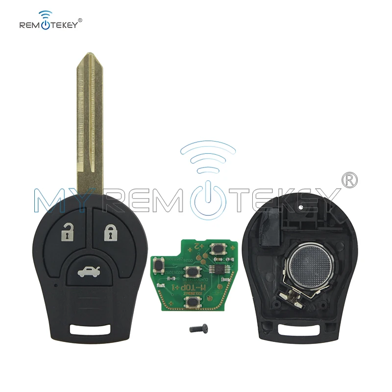 Remtekey Remote key fob 3 button 433mhz with ID46 chip for 2008 2009 2010 2011 2012 2013 Nissan Cube Rogue