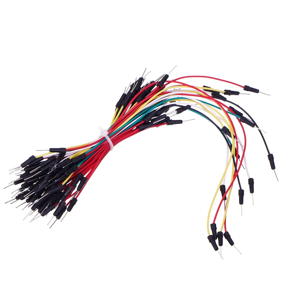 3 Pieces 400 Point holes Solderless Circuit Breadboard with 65 Pieces M/M Flexible Breadboard Jumper Wires
