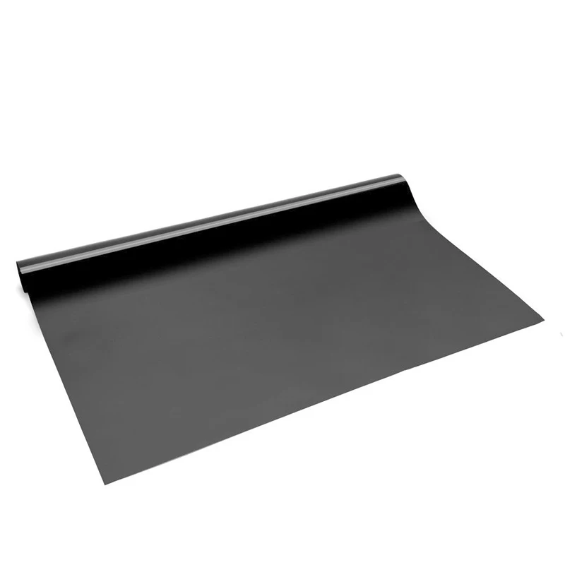 50cmX300cm VLT10% Black Sputtering solar control heat thin window film sun blocking