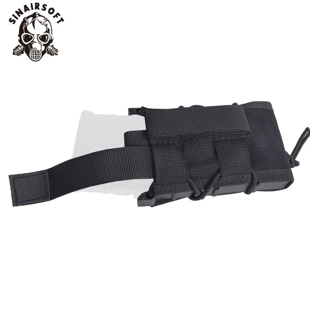 SINAIRSOFT Tactical Hunting Double Deck 1000D Nylon Fast MAG Pistol Rifle Molle Magazine Pouch For M4 M16 AK Glock 1911