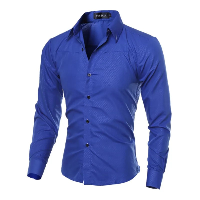 5XL Plus Size Brand-clothing Cotton Mens CIOTHING Solid Soft Men Shirt Long Sleeve Mens Shirts Casual Slim Fit Hot Sale 2021