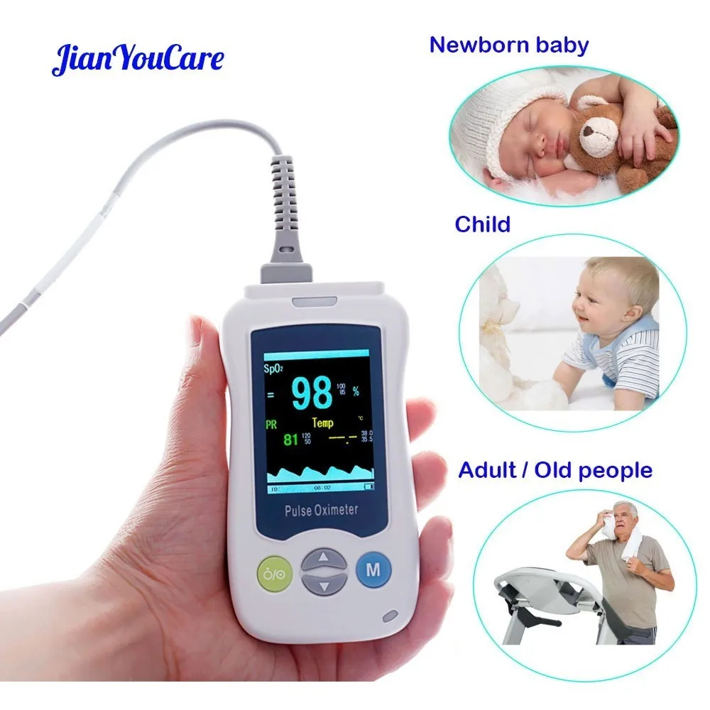 Medical Portable Handheld Pulse Oximeter For Adult Newborn Infant Neonatal Child Baby Kids Mini De Pulso OLED Fingertip Oximetro