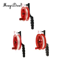 High Quality Outdoor Play Red Fire Kite Grip Reel Winder Wheel Handle Tool W/ Twisted String for Children Kids Adult