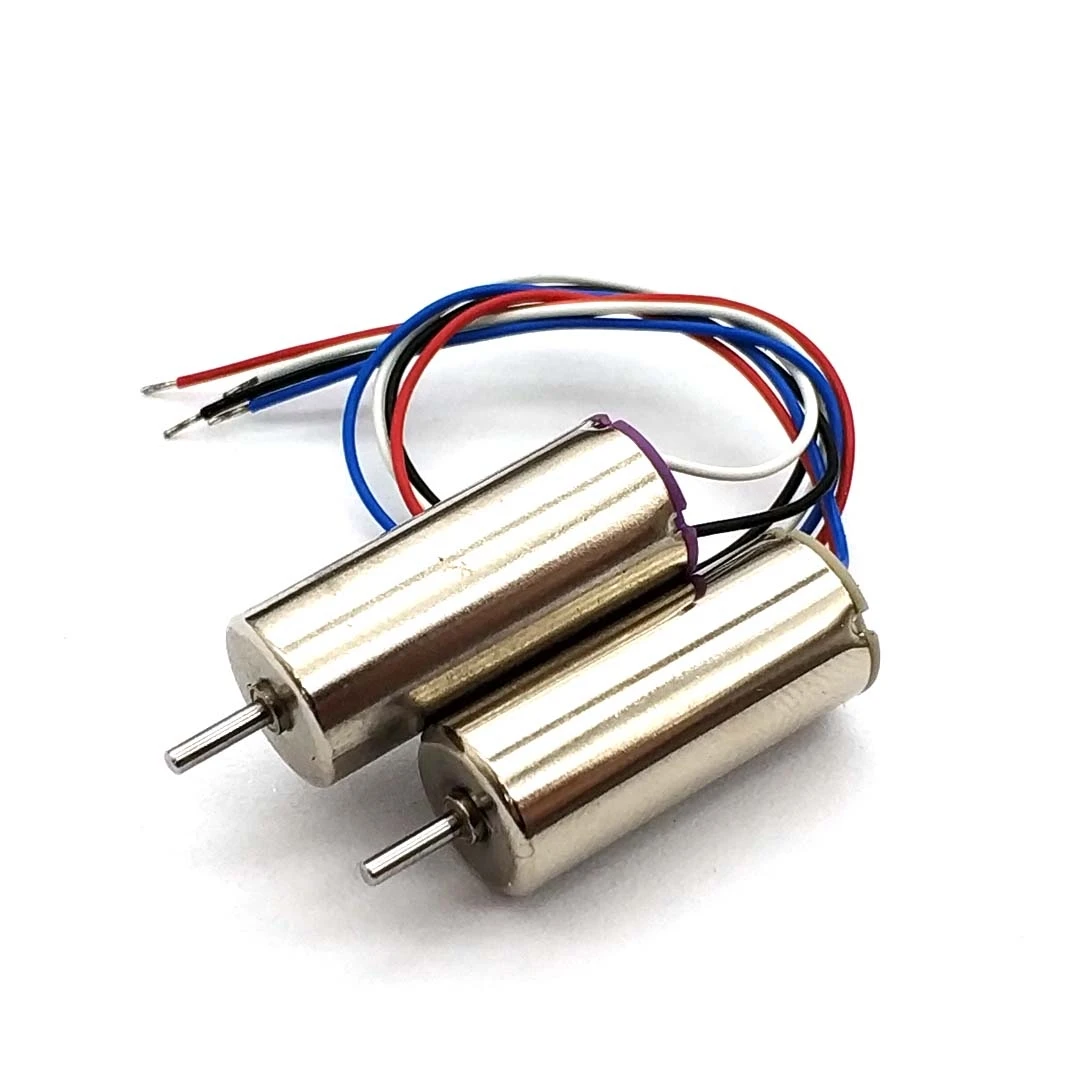 1pair 8520 Coreless Motor 4.2V 58000RPM High Speed Motors For RC Model Airplane Large Power Hollow Cup Motor Shaft Dia 1.1mm