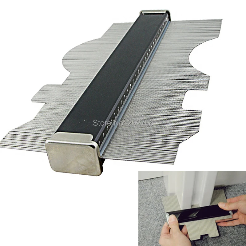 Japanese 200mm 300mm 400mm 600mm Contour Gauge Deep Decorating Template gauge Steel Metal Tiling Skirting Laminate Profile Shape