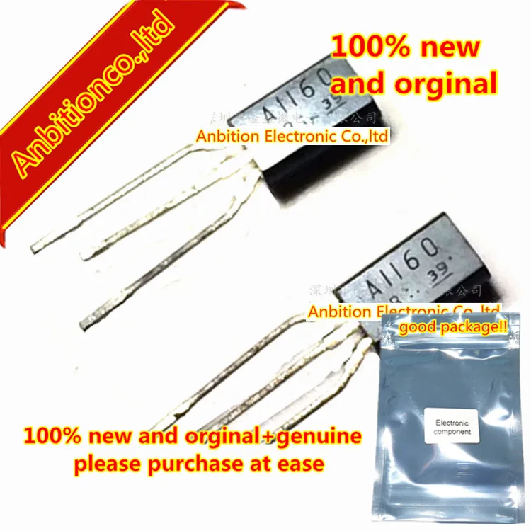 10pcs 100% new original 2SA1160 A1160 TO-92L MOS PNP TRANSISTOR (STROBE FLASH, MEDIUM POWER AMPLIFIER APPLICATIONS) in stock