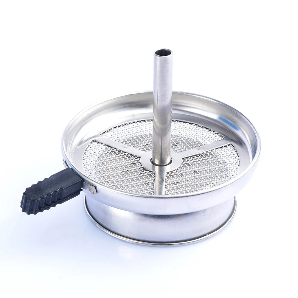 Metal Shisha Charcoal Holder with Silicone Handle Narguile Sheesha Water Pipe Shisha Hookah Bowl Accessorie Chicha Hookah