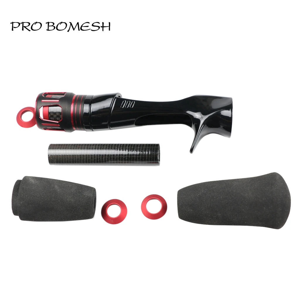 Pro Bomesh 1 zestaw aluminium nakrętka blokująca + 3 K węgla rury odlewania uchwyt z pianki EVA zestaw DIY wędka polak akcesoria do powolnego Jigging pręt — zdjęcie 4