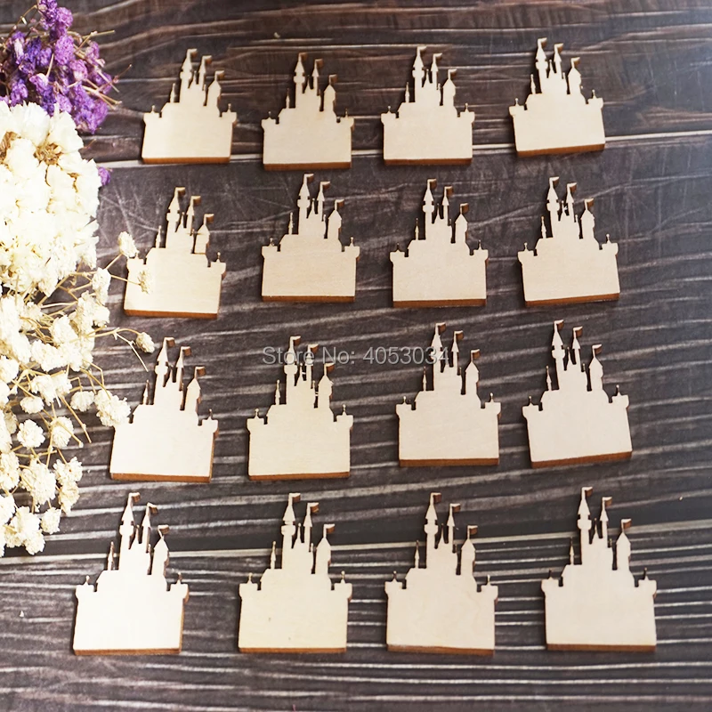 Castle cutouts, Wood blanks, Princess Cut out, Wooden Castle Cut out, Unfinished Wood, Party cutouts, Birthday Party Blanks