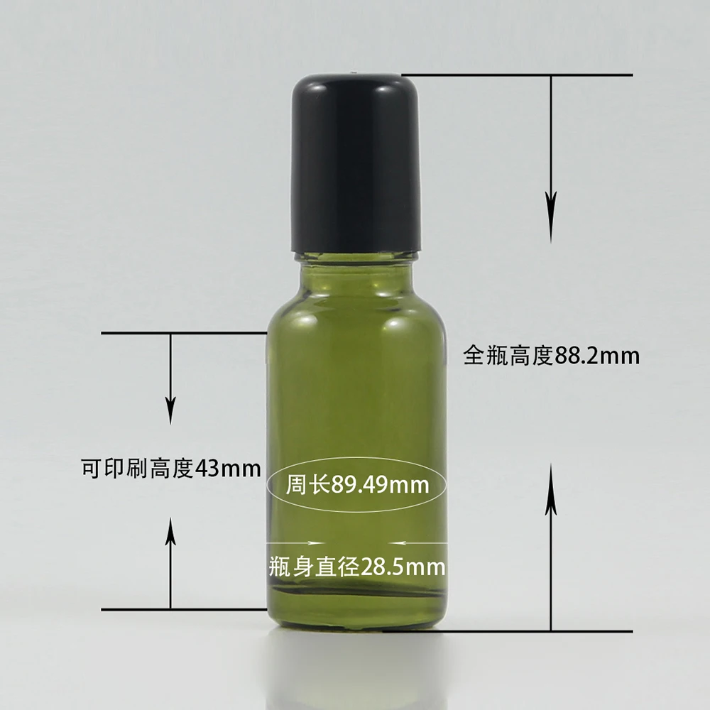

Luxury 20ml e-liquid cosmetic packaging perfume glass bottle with roller, 20ml glass vials wholesale