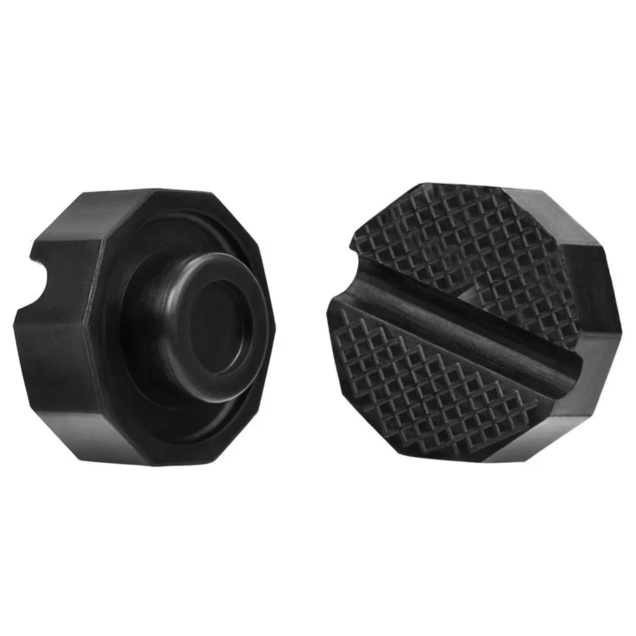 

2Pieces Slotted Frame Rubber Pad Jacking Pads Decagonal Frame Rail Protector more Stability