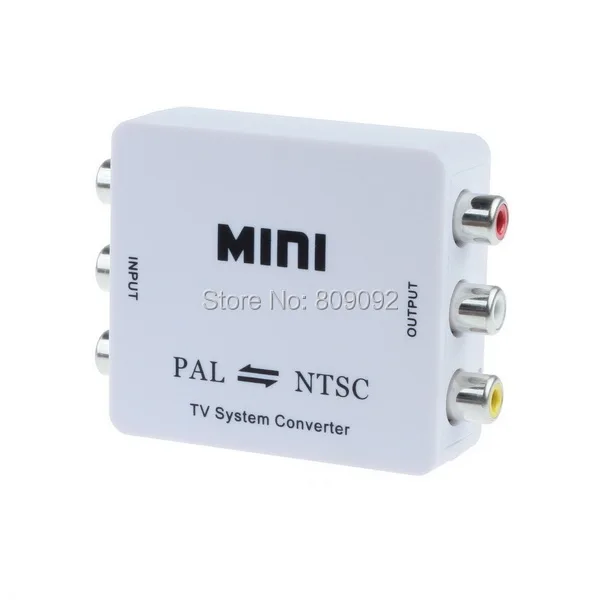 PAL/NTSC/SECAM إلى PAL/NTSC Mini ثنائي الاتجاه نظام تنسيق الفيديو التلفزيوني محول تطبيق دون رادع في الوسائط المتعددة