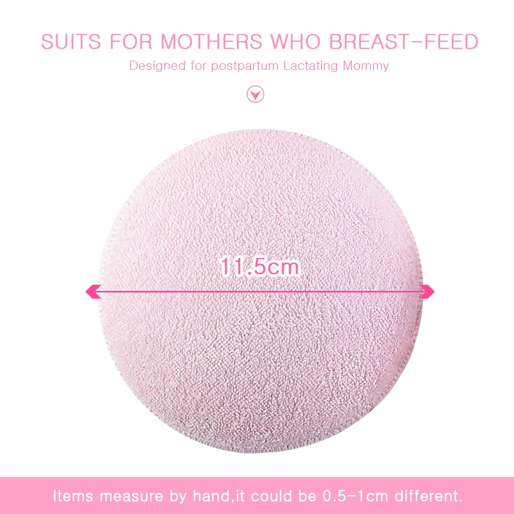 2/4 PCS Surface Cotton + Sanitary Sponge Reusable Breast Nursing Pads Soft 3D Cup Washable Pad Baby Breastfeeding Accessor