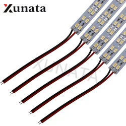 5630 Zweireihig LED Fest Bar Licht Aluminium Starre Streifen Kühlen Weiß 50cm 72LEDs 12V LED Licht lampe 5PCS