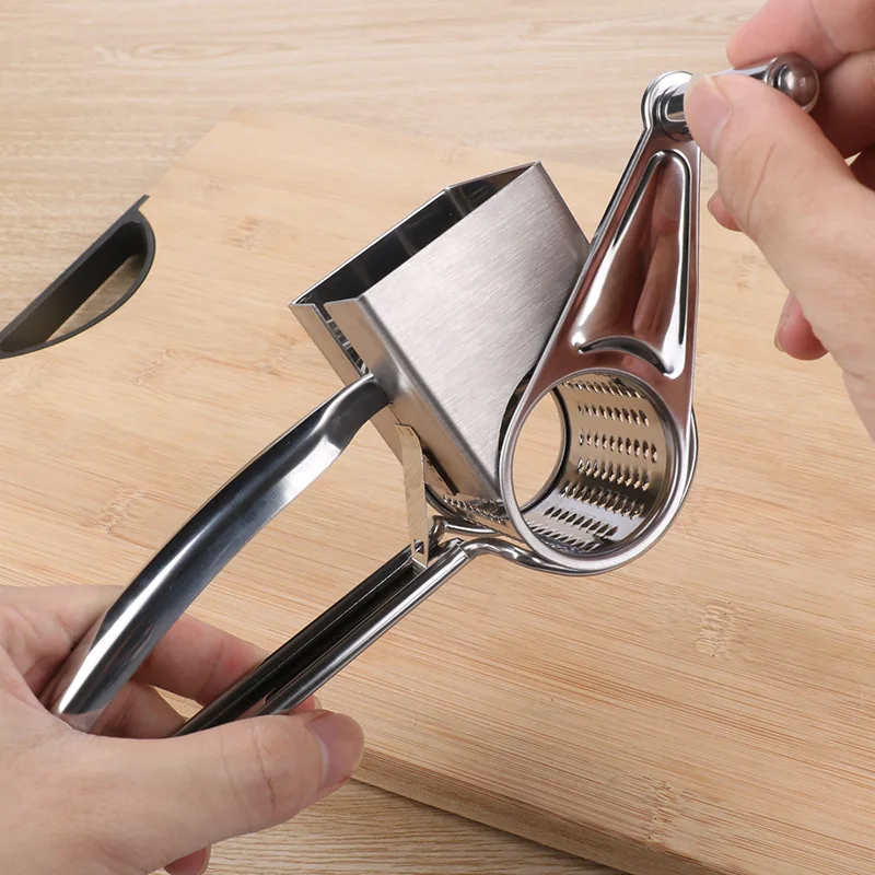 Stainless Steel Hand Rotating Cheese Grater Creative Kitchen Grater Household
