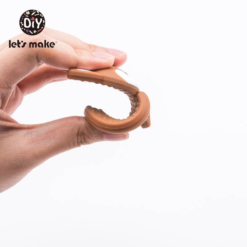 Let 'S Make 6Pcs Baby Teether Tiny Rod เกรดอาหารซิลิโคน Teething สำหรับฟันเด็กการ์ตูนฟ็อกซ์รูปสัตว์ซิลิโคน Teethers