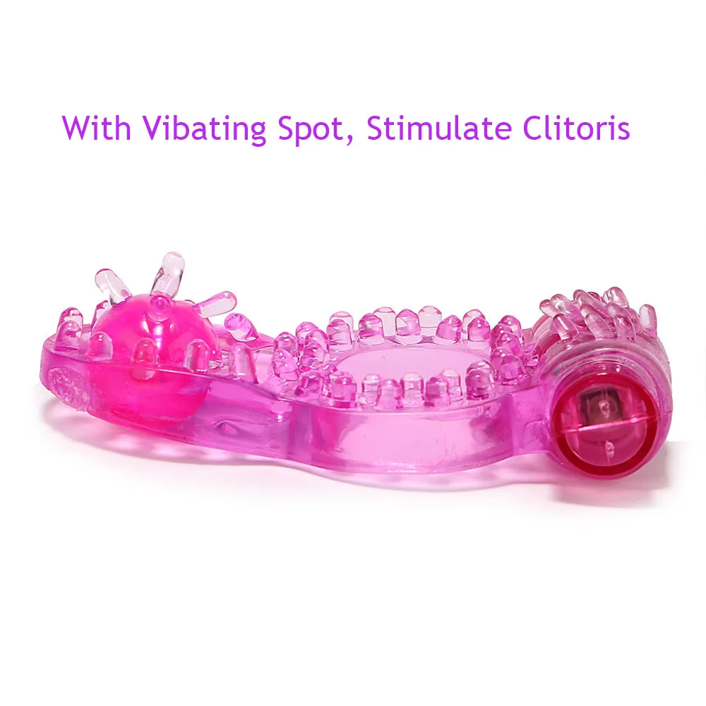 EXVOID Butterfly Penis Vibrator Ring Delay Ejacualtion Clitoris Stimulate Elastic Silicone Sex Toys for Men Cock Vibrating Ring