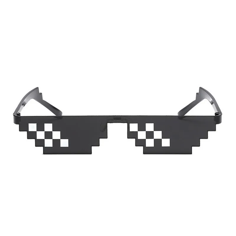 Glasses 8 Bit MLG Pixelated Sunglasses Woman Brand Thug Life Party Eyeglasses Ladies Vintage Female Eyewear