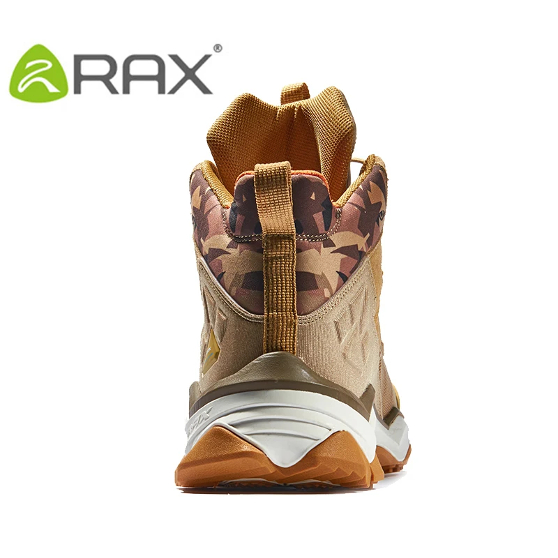 RAX Hiking Boots Men Waterproof Outdoor Sports Sneakers for Men Trekking Shoes Lightweight Breathable Multi-terrian Sports Shoes