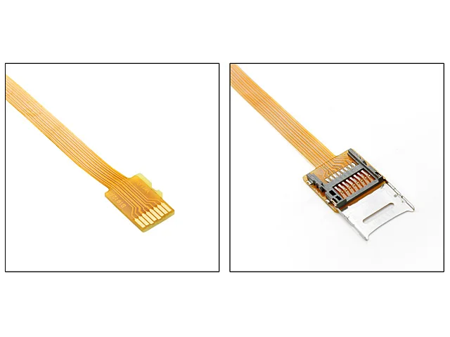 CY TF / Micro SD TO Micro SD Card Extension Cable Adapter Flexible Extender MicroSD To SDHC / SDXC Card Extension Adapter