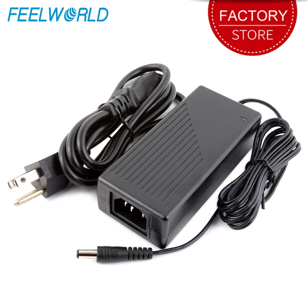 Feelworld DC 12V 3A Switching Power Supply Home Power Adapter for 100V - 240V AC 50/60Hz for FW279S FW279  LUT7 LUT6 Monitor