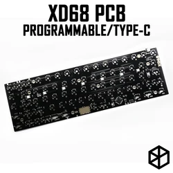 Xiudi-カスタムメカニカルキーボードサポート,65%,アンダーグロー,rgb,pcb,プログラム済み,たくさんのレイアウト,xd68 pcb,TKG-TOOLS