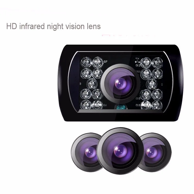 OHANEE Truck Backup Camera 18 Led IR Night Vision Waterproof Vehicle Rear View Camera side For 12V 24V Motorhome Trailer Pickups