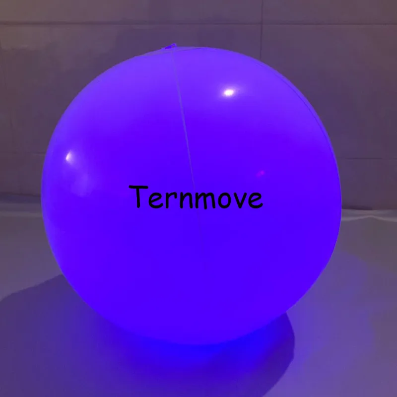 Schwimmen Party Dekor Große PVC Aufblasbare LED Beleuchtung Strand Ballon Led Wurf Ball für Konzert Weihnachten leuchten spielzeug