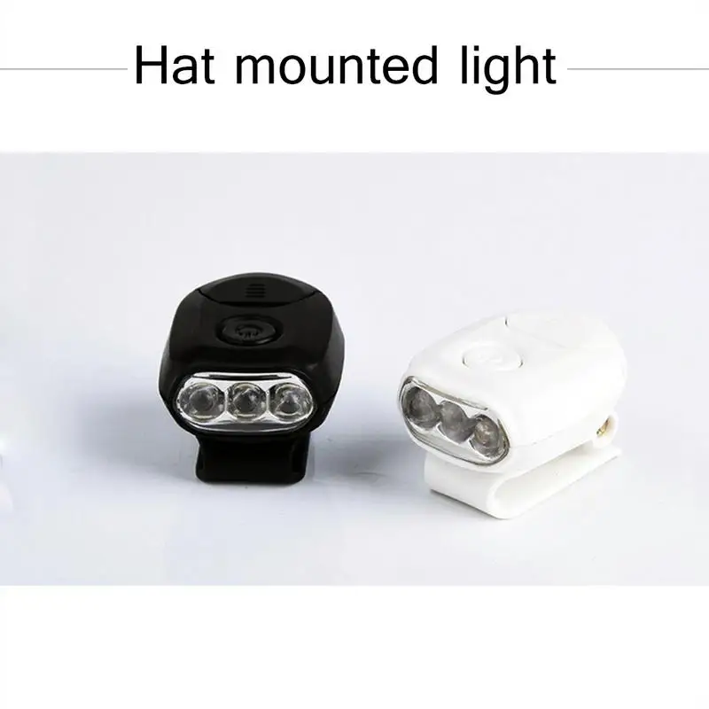 3LED Outdoor Sport Hat Portable Head Lighting Lamp Baseball Cap Lamp Hat Clip Light Headlamp For Camping Fishing Hiking