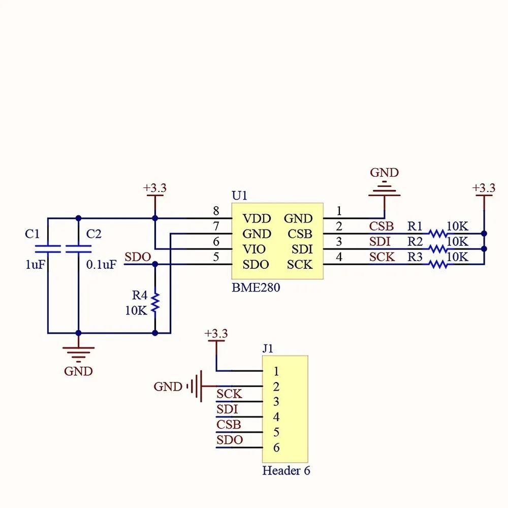 BME280/BMP280 Atmospheric Pressure Sensor Temperature Humidity Sensor Breakout for Arduino BMP280 sensor Replace BMP180