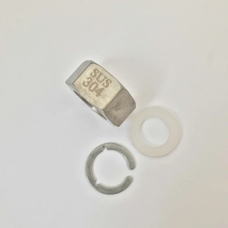 BSPP SUS304 G1 "4 porcas + 4 wahser + 4 anéis de retenção para Diamer externo máximo Tubo corrugado de aço inoxidável de 25,3 mm da tecnologia iSentrol