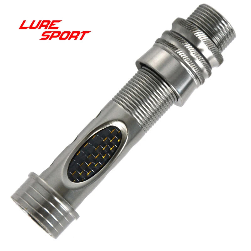 LureSport 2pcs  Fly Reel seat Aluminum body Carbon Tube Fishing Rod Building Component Repair Pole DIY Accessory